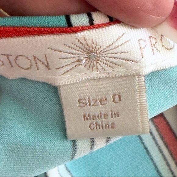 Boston Proper Multicolored Print Side Slits Maxi Dress Size 0 - Picture 14 of 16